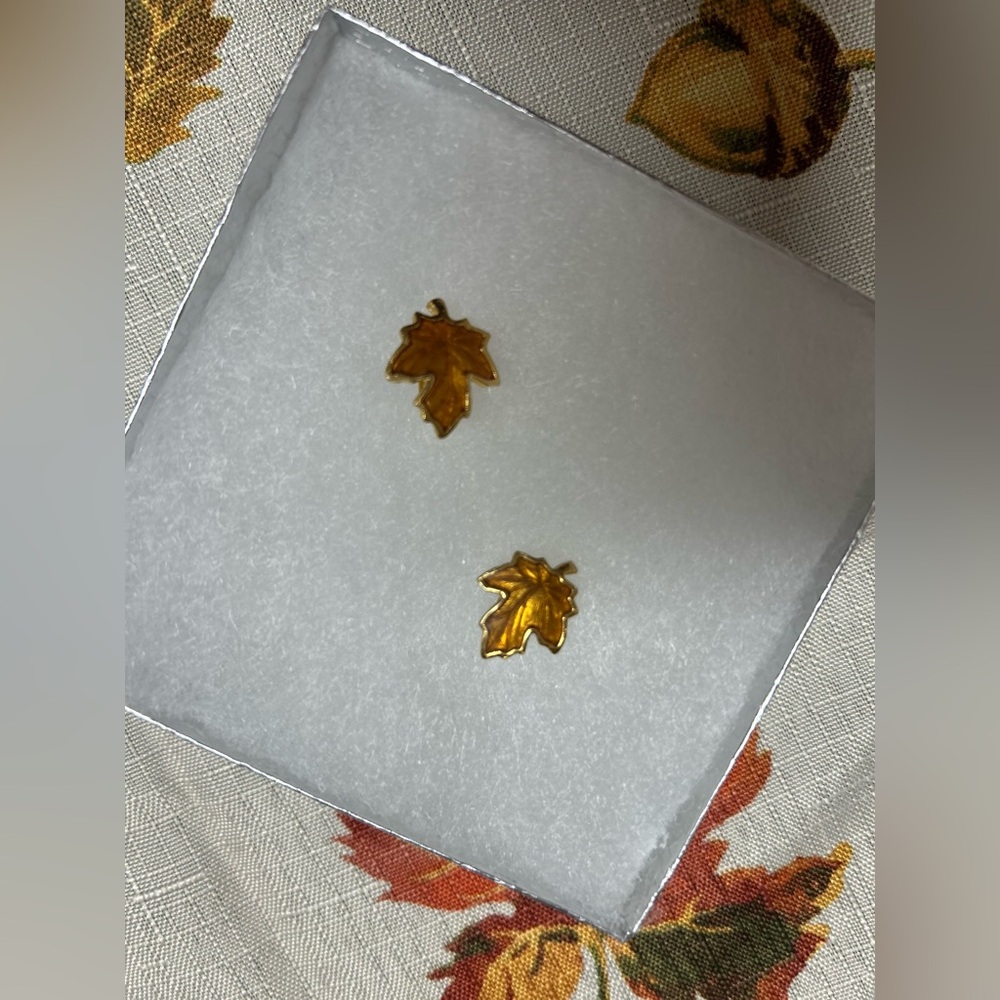 Gold Leaf Earrings